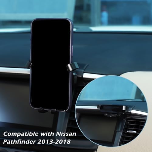 Nissan Pathfinder 2013-2018 Premium Adjustable Air Vent Phone Holder Mount – Ultimate Hands-Free Solution for Secure Device Positioning and Enhanced Driving Convenience