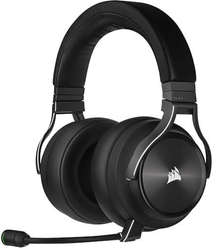Ultimate Comfort Replacement Ear Pads for Corsair Virtuoso RGB Wireless XT SE Gaming Headset – Premium Memory Foam & Protein Leather Cushions – Durable, Easy-to-Install Upgrade in Sleek Black for Enhanced Audio Experience and Longevity