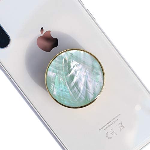 Seashell-Inspired Phone Grip Stand – Stylish Blue-Green Collapsible Holder for Smartphones and Tablets – Ultimate Stability and Hands-Free Viewing Solution – Perfect Gift for Tech Enthusiasts and Trendsetters