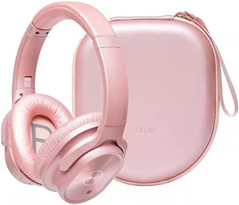 Unleash Immersive Sound Quality with ZIHNIC Rose Gold Bluetooth Headphones – 40-Hour Battery Life, Superior Noise Cancelling, and Plush Earpads for Ultimate Comfort – Perfect for Travel, Daily Commutes, and Home Listening – Seamless Device Pairing for Effortless Enjoyment