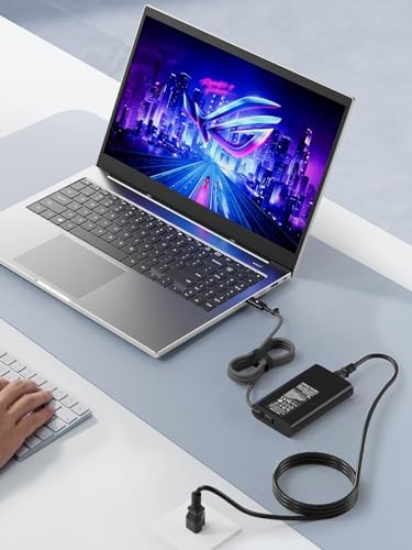 High-Power 100 W USB-C Laptop Charger for Dell Models – Fast Charging AC Adapter with Enhanced Compatibility for Latitude, Inspiron, and Precision Series – Eco-Friendly TPE Cable, Multiple Safety Protections, and Convenient Cable Management – Ideal Travel Companion for Home and Office Use