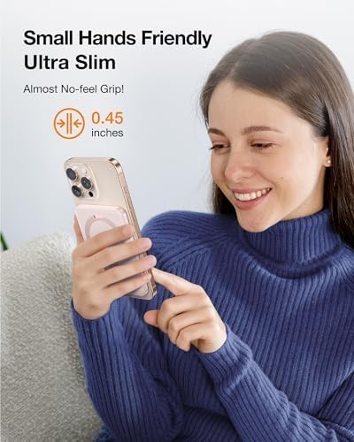 TORRAS Magnetic 10000 m Ah Portable Power Bank – Ultra-Slim Wireless Charger for i Phone with Fast Charging & Integrated O-Stand, Compatible with Mag Safe, 16 Pro Max, Pro, 15, 14, 13, 12 – Essential Travel Companion for Effortless Connectivity
