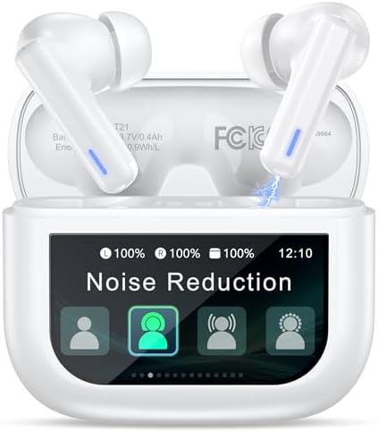 Premium Bluetooth Wireless Earbuds with Advanced Touch Control – Cutting-Edge ANC & ENC Noise Cancellation for Immersive Sound – 40 Hours Deep Bass Playback & IPX7 Waterproof Design for Ultimate Durability – Crystal Clear Call Quality with Integrated Microphones – 5 Customizable EQ Settings for Tailored Listening on i OS & Android Devices (Sleek Dark Blue) – Your Ideal Audio Companion for Active Lifestyles and Uninterrupted Enjoyment