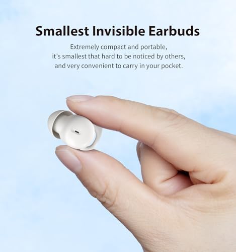 Transform Your Sleep with Innovative Bluetooth 5.3 Sleep Earbuds – Ergonomically Designed Invisible Headphones for Side Sleepers – Advanced Noise-Cancellation for Optimal Rest – Ultra-Lightweight Comfort for Undisturbed Sleep Sessions