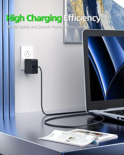 Universal 45 W Laptop Charger for Lenovo Idea Pad Slim Series – Fast Charging Power Adapter with Foldable Plug, UL Certified Safety, and 7.5 Ft Scratch-Resistant Cable – Perfect Compatibility for Models 1-11, 1-14, 1-15 + Enhanced Battery Performance Guarantee