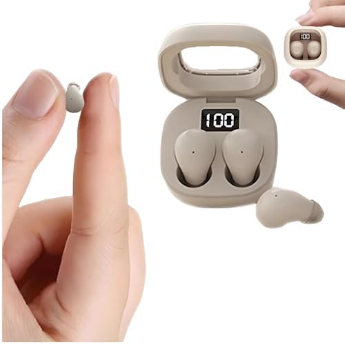 Ultra-Compact Bluetooth Invisible Earbuds for Sleep – Discreet Noise-Cancelling Mini Headphones Perfect for Side Sleepers and Work – Enhanced Comfort and Connectivity Features for an Immersive Audio Experience