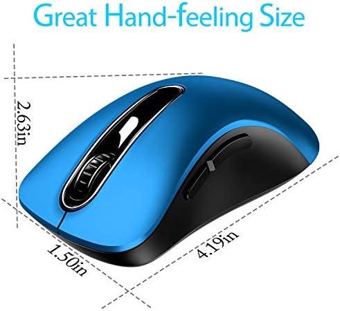 Upgrade Your Workflow with the Memzuoix 2.4 G Wireless Mouse – Ergonomic and Portable 1400 DPI USB Mouse for Laptop, PC & Desktop | 5 Customizable Buttons for Ultimate Control | Ideal for Professionals and Casual Users Alike