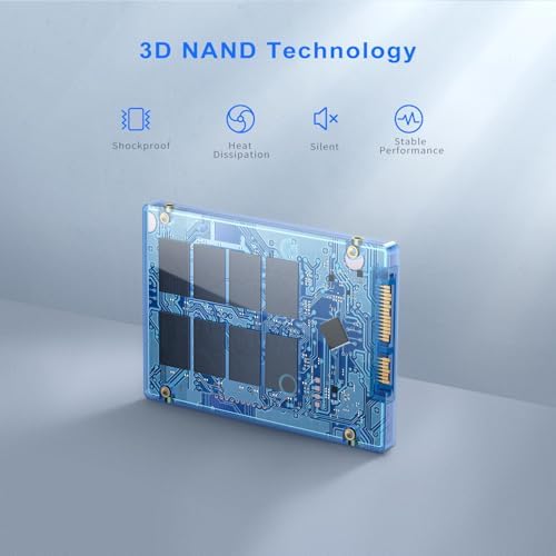 TOPESEL 240 GB SATA III 2.5″ Internal SSD – Lightning-Fast Solid State Drive with 3 D NAND Technology for Laptop, Tablet, and Desktop Upgrades – Experience Enhanced Speed and Reliability Up to 500 MB/s