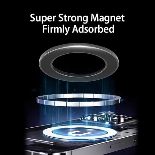 Vacuum Suction Magnetic Phone Holder, 360° Suction Cup Retractable Car Phone Mount Foladable for iPhone 16/15/14/13/12 for Windshield/Mirror/Shower//Ktichen/Smooth Surface – Enhanced Compatibility and Speed