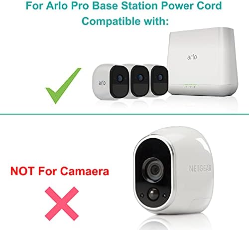 Reliable 12 V AC Adapter for Netgear Arlo Pro Base Station – Seamless Compatibility with Arlo Pro 2 VMB3000, VMB4000, and CM500 Series – Essential Power Supply for Wire-Free HD Security Cameras – Built for Optimal Performance and Safety