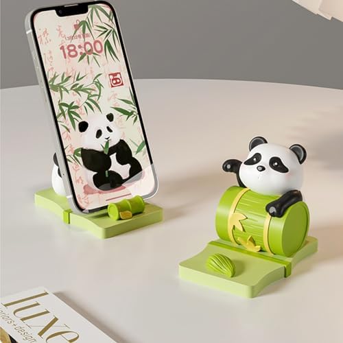 Ralcosuss Cute Panda Cell Phone Stand Smartphone Holder for Desk Resin Cartoon Animal Desk Accessories – Enhanced Compatibility and Speed