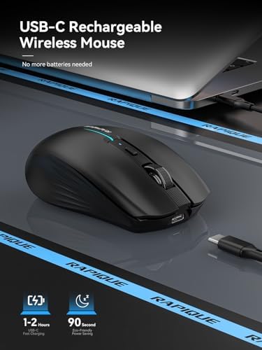 Streamlined Bluetooth Wireless Mouse – Rechargeable Ergonomic Multi-Device Mice (Tri-Mode: BT1/BT2 + 2.4 GHz) with USB Receiver, Stylish Khaki to Pink Design for Laptop, Mac Book, PC, i Mac, i Pad – Ultimate Comfort & Flexibility for Effortless Productivity