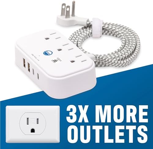 Ultimate Cruise Power Strip with 3.3 ft Extension Cord & Fast Charging USB Ports – Non-Surge Design for Seamless Connectivity on Carnival, Princess & Major Cruise Lines (2025/2026) – Essential Travel Accessory for All Devices