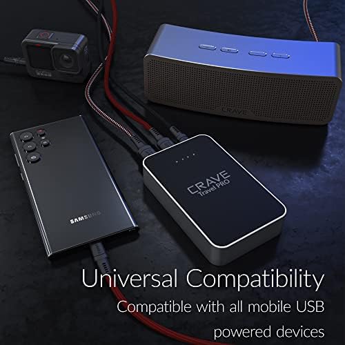 Crave Travel PRO 13400 m Ah Quick Charge Power Bank – Ultimate Portable Battery Charger with Type C PD & Dual USB Output for On-the-Go Charging – Lightweight, Durable & Perfect for Travelers, Professionals, and Daily Use