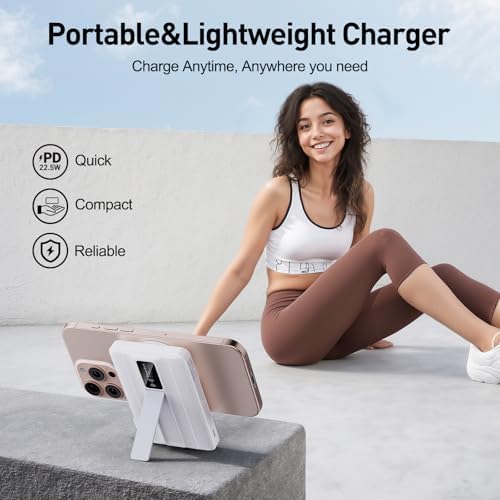 Revolutionize Your Charging Experience with the 2025 Magnetic Wireless 10000 m Ah Power Bank – Effortless Fast Charging at 22.5 W for i Phone 16/15/14/13/12 Models – Sleek, Portable Design with Built-in LED Display for Instant Battery Monitoring and Enhanced Compatibility