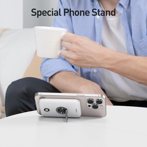 Revolutionize Your Charging Routine with the i WALK 6000 m Ah Magnetic Power Bank – Sleek Wireless Charger with Finger Ring for Effortless Handling, Fast USB-C Connectivity, and Real-Time LED Battery Display – Perfectly Compatible with i Phone 16 Series, 15, 14, 13, and 12 – Experience Seamless Power on the Go!