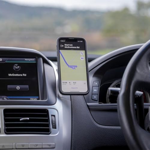 Experience Ultimate Stability with the Quad Lock Suction Car Phone Holder – Precision Engineered for i Phone, Galaxy, Pixel, and Universal Adapters – Effortless Hands-Free Navigation and 360-Degree Viewing Flexibility – Sleek Dashboard and Windshield Mount for Enhanced Driving Safety and Convenience