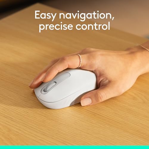 Logitech M196 Rose Bluetooth Wireless Mouse – Compact, Ambidextrous Design for Effortless Navigation on Laptops & Tablets, Exceptional 12-Month Battery Life, Smooth Tracking for PC and Mac Users, Perfect for Professionals on the Go