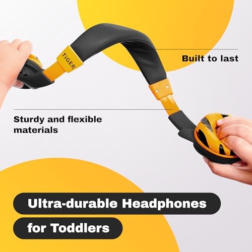 Kidrox Safe Sound Wired Toddler Headphones – Volume-Limited 85 d B Child-Friendly Headset for Ages 1-7 | Lightweight, Durable Design Perfect for Travel on Airplanes and Cars | Comfortable Fit for Tablets, i Pads, and More – Ensuring Safe Listening and Ultimate Entertainment Enjoyment