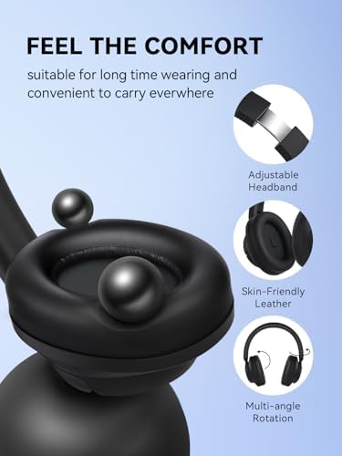 1 MORE Sono Flow SE HQ31 Wireless Bluetooth Headphones – Premium Over-Ear Design with Advanced Noise Cancellation, 90 Hours of Uninterrupted Playtime, and Hi-Res Audio Clarity for Gaming, Travel, and Work – Ergonomic Comfort in Sleek Black Finish with Superior LDAC Support