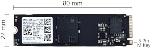Upgrade Your System with the Samsung PM9 B1 256 GB M.2 PCIe Gen 4 NVMe SSD – Blazing Fast Internal Solid State Drive for Enhanced Performance and Compatibility in Laptops and Desktops – Experience Rapid Boot Times and Seamless File Transfers for Gamers and Professionals