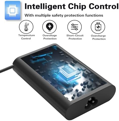 65 W USB-C Laptop Charger for Dell Latitude, XPS & Chromebook – High-Speed AC Adapter with Enhanced Compatibility and Versatile Output Options for Seamless Device Charging – Ideal Replacement Power Supply for Models 5320, 5420, 5520, 7400, 7490, and More – Includes 12-Month Warranty and 24/7 Support