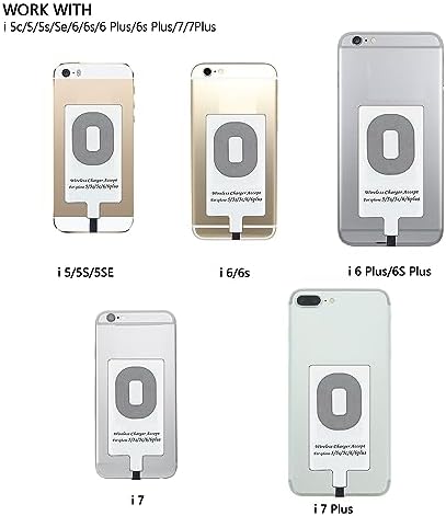 ANGELIOX Premium Fast Wireless Charging Pad with Integrated Receiver – Effortless Cord-Free Solution for i Phone Models 5 to 7 Plus, Enhance Device Durability and Streamline Your Charging Experience with Modern Elegance