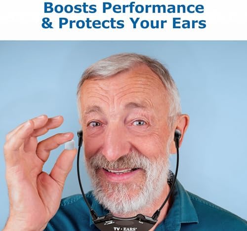 TV EARS Premium Memory Foam Earbud Tips – 4 Pairs for Original & 5.8 Digital Headsets, Noise-Isolating Gray Replacement Tips for Superior Comfort & Sound Quality, 1-Year Supply for Ultimate Listening Experience