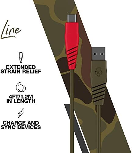 Skullcandy 20 W USB-C to Lightning Cable – 4 ft Fast Charging & Sync Cable for i Phone/Pro/Max – Stylish Blue/Green Design for Enhanced Durability and Performance