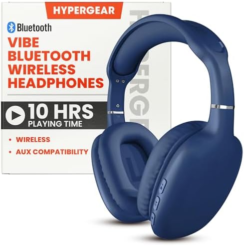 Transform Your Listening Journey with Premium Foldable Bluetooth Over-Ear Headphones – Superior Noise Isolation for Ultimate Focus, Plush Foam Ear Cushions for Extended Comfort, and Built-in Microphone for Effortless Communication – Perfect for Fitness Enthusiasts and Travel Lovers Alike, Unisex Design for All Users