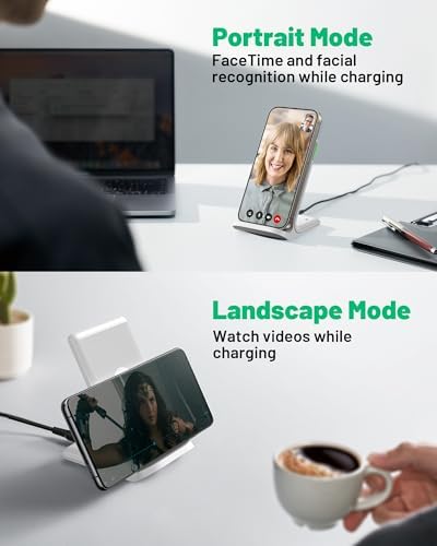 Ultimate INIU 15 W Wireless Charger – Qi-Certified Fast Charging Station with Sleep-Friendly Adaptive Light for i Phone 16/15/14/13 Pro, Samsung Galaxy S25/S24/S23, and More – Compact & Safe Power Hub for Home and Office Use