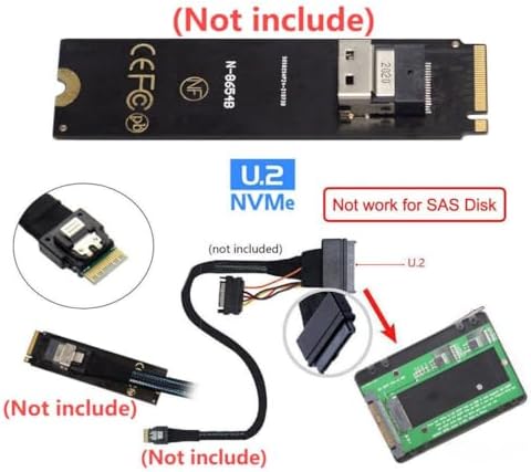 Chenyang M.2 NVMe to U.2 SFF-8639 2.5″ SSD Adapter Enclosure – Superior Performance Hard Drive Converter for Enhanced Compatibility and Fast Data Transfer Solutions