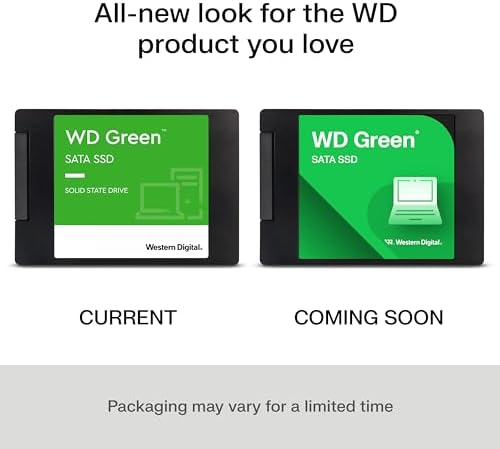 Transform Your Laptop’s Performance with the Western Digital 480 GB WD Green SSD – Ultra-Fast SATA III Solid State Drive for Lightning-Speed Data Transfers, Read Rates of Up to 545 MB/s, 2.5″/7 mm Design for Maximum Compatibility and Efficiency