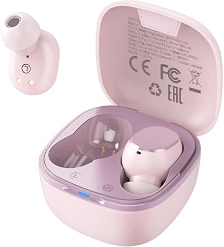 HTC True Wireless Earbuds 2 – Bluetooth 5.1 Technology, 32-Hour Playtime, Sweatproof Design, USB-C Charging Case, Built-in Microphone, Touch Control – Premium Sound Experience in Sleek White