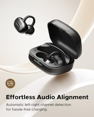 Elevate Your Audio Experience with truefree C10 Open-Ear Bluetooth 5.4 Earbuds – Lightweight Clip-On Wireless Headphones Offering Immersive 12 mm Spatial Sound, 28-Hour Extended Playtime, IPX5 Water Resistance, AI Noise Cancellation for Superior Call Clarity, Dual Device Connectivity, and Tailored Audio Customization for Maximum Comfort and Performance