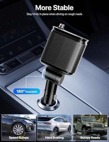 Revolutionize Your Drive: 66 W Retractable Car Charger with Starlight Ambiance – Fast Charging USB-C Adapter for i Phone 16/15/14/13/12 & Pixel – Space-Saving Design for Effortless Charging & Enhanced Automotive Experience