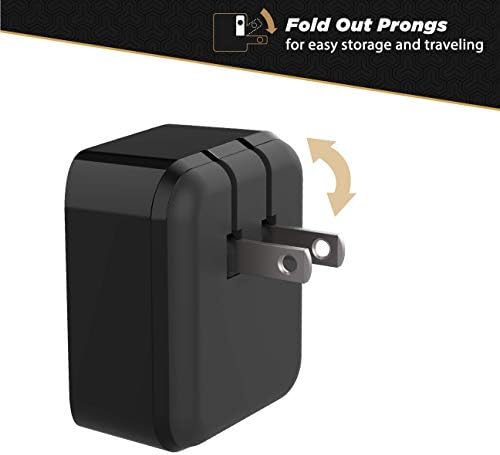 Scosche HPDC20-SP 20 W USB-C Fast Charger Mini Cube Wall Adapter – Ultra-Portable Power Delivery 3.0 for Swift Device Charging, 4 X Faster Charge Speed, Sleek Black Design for Enhanced Compatibility and Efficiency