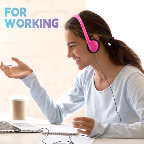 Enhance Classroom Learning with Konohan 32 Pack Adjustable Headphones – Durable Multicolor Wired Earphones for Students and Adults – Superior Audio Clarity and Comfort for Immersive Educational Experiences