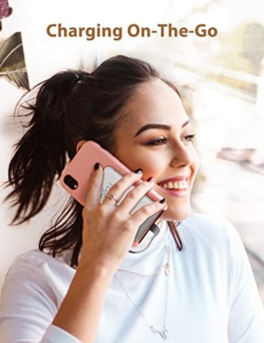 TG90° 6000 m Ah Mini Power Bank with Built-in Cables – Ultimate Portable Charger for Travel and Everyday Use, Fast Charging Compatibility for USB-C and Lightning Devices, Compact Design for On-the-Go Connectivity, LED Battery Indicator