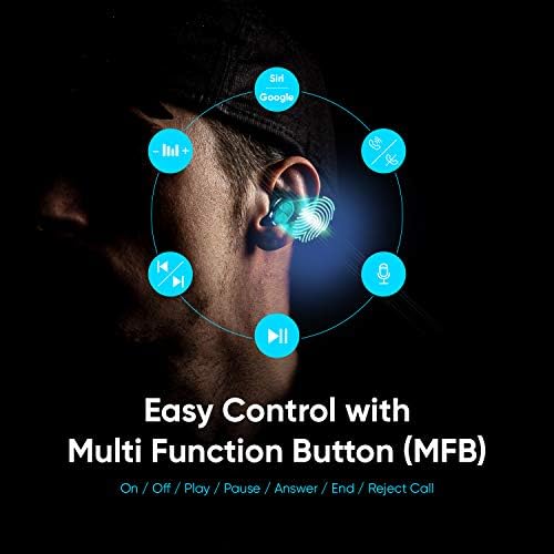 ABKO Ultra Lightweight True Wireless Earbuds with Stylish Fabric Cradle – Bluetooth 5.0 In-Ear Headphones Featuring IPX4 Waterproof Technology, Instant Auto Pairing, and USB-C Fast Charging for Ultimate Sound Experience and Active Lifestyle