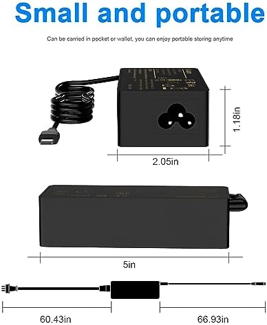 Powerful 100 W USB-C Laptop Charger for Lenovo Think Pad & Chromebook – Fast Charge Compatibility with E495, X1 Carbon 5 th/6 th Gen, Yoga 370, T14 Series & More – Reliable Performance with Universal Input Range – 1-Year Warranty for Peace of Mind
