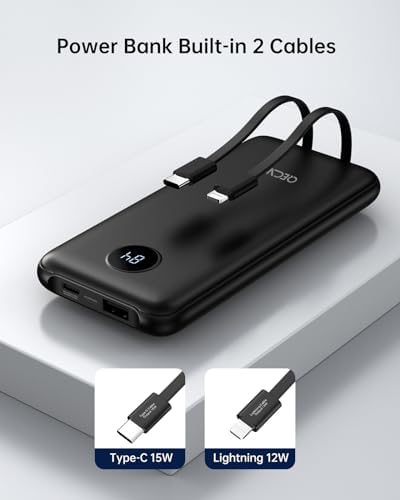 Dual Portable Charger Set – 10,000 m Ah Power Banks for Fast Charging, Includes Cords for i Phone, Galaxy S24/S23, Pixel & More – Perfect for Sharing & Travel Convenience with 15 W Quick Charge Technology