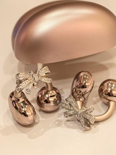 Transform Your Audio Experience with Kinglucky Crystal Bow Ear Cuffs – Stylish Clip-On Accessory for Open-Ear Headphones, Perfect for Upgrading Earbud Fashion and Comfort, Easy Installation, and Enhanced Compatibility for On-the-Go Lifestyles