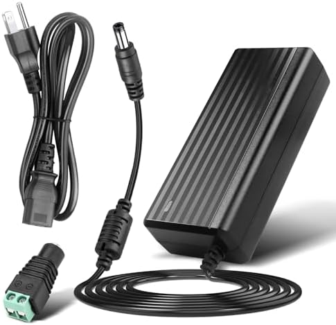 Le Tao Xing 12 V 5 A Universal Power Supply Adapter – Premium AC to DC Converter for LED Strip Lighting and CCTV Security Systems, 60 W with Enhanced Safety Features – Compact Design for Reliable and Efficient Power Delivery in Home and Professional Settings