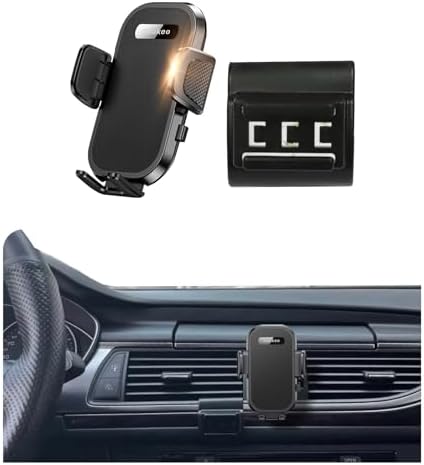 Elevate Your Audi Experience: Precision Adjustable Car Phone Holder for A6, S6, A7, S7 & Allroad (2012-2018) – 4-7 Inch Cradle Mount for Ultimate Safety and Convenience – Tool-Free Setup, Chic Design, Unwavering Stability for Hands-Free Navigation and Calls