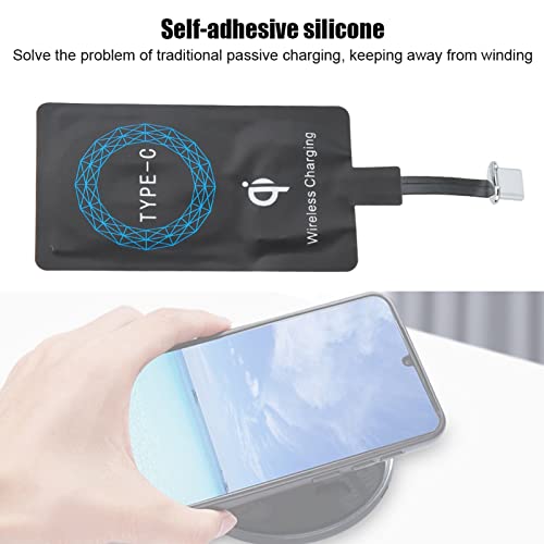 Universal Type C Charging Receiver – 2 Pack Fast Charging Adapter with Self-Adhesive Design for Seamless Power Solutions – Enhance Device Compatibility and Efficiency for On-the-Go Charging