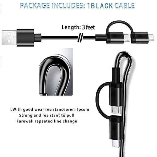 10 FT Ultimate Charger Pack for Kids’ Tablets & Kindle – 3 Durable USB Type C Cables for Fast Power Charging | Compatible with Android Tablets & Kindle Fire (7, 8, 10) | Ideal for Home and Travel Charging Solutions