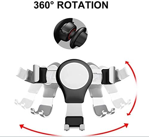 Premium Aluminum Alloy Phone Holder for Audi A3 8 V (2014-2020) – 360° Rotating Gravity Auto Lock Car Mount – Effortless Installation & Enhanced Stability for Safe Navigation and Hands-Free Calls – Ideal Accessory for Audi A3 & S3 8 V Drivers
