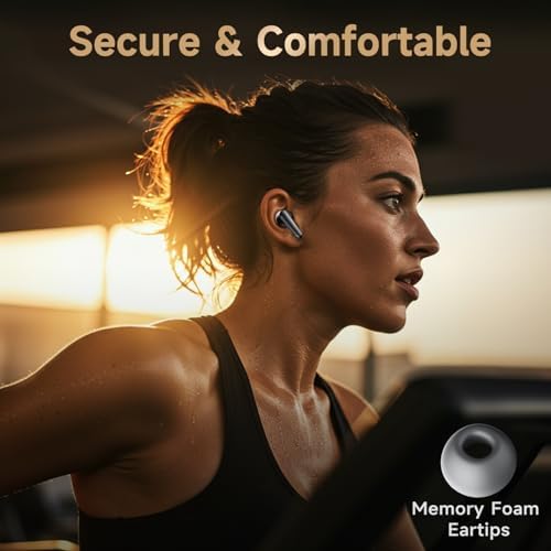 Experience Unmatched Sound with Bluetooth 5.4 Wireless Earbuds – Studio-Grade Audio, Deep Bass, and Advanced Noise Cancellation for Crystal Clear Calls – IPX6 Waterproof Design for Active Lifestyles, Enhanced Comfort with Memory Foam Tips, and an Incredible 10-Year Battery Life in a Stylish Blue Finish. Perfectly Engineered for Audiophiles and Casual Listeners Alike, These Earbuds Offer Seamless Connectivity, Making Them Your Ideal Companion for Workouts, Commuting, or Relaxation. Elevate Your Listening Experience and Stay Connected Effortlessly with Long-Lasting Performance and a Lightweight, Durable Construction Tailored to Your Lifestyle. Choose Quality Sound Today!