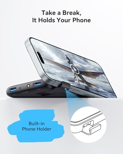 Ultra-Slim INIU Power Bank 10000 m Ah – 45 W PD Fast Charging Portable Charger with Dual USB-C Ports for i Phone 16, Samsung S25, Google Pixel, and More – Essential Travel Companion for On-the-Go Power Needs